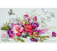 Magic Needle Kreuzstich Stickpackung Landstrauß, Zählmuster