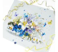 Magic Needle Kreuzstich Stickpackung Lilien und Kornblumen, Zählmuster