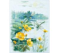 Magic Needle Kreuzstich Stickpackung "Nebliger Morgen ", Zählmuster, 26x38cm