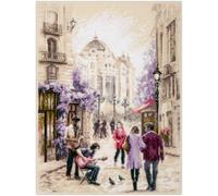 Magic Needle Kreuzstich Stickpackung Straßenmusikanten, Zählmuster, Multifarbig