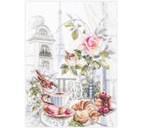 Magic Needle Kreuzstich-Stickset für Erwachsene und Anfänger, Pariser Morgen, 30 x 40 cm