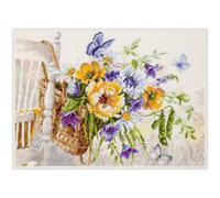 Magic Needle Zweigart Edition Kreuzstich Stickpackung Sommerkorb Zählmuster