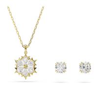 Magic Set, Set (2), Verschiedene Schliffe, Schneeflocke, Weiß, 18K goldbeschichtet OS