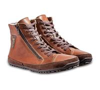 Magical Shoes Barfußstiefel für Herren, Barfußschuhe mit Wollfutter, Lederschuhe Herbst & Winter, Stiefel warm, minimalistische Halbstiefe, Gr. 43, Alaskan Buffalo Chestnut