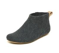 Magicfelt 743 Hüttenschuhe aus 100% Merino-Wolle - Hausschuh für Damen & Herren Graphite, 39