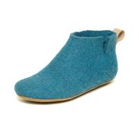 Magicfelt 743 Hüttenschuhe aus 100% Merino-Wolle - Hausschuh für Damen & Herren Turquoise, 37