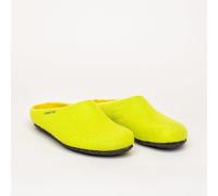 Magicfelt Filz-Hausschuh 709 aus 100% Merino-Wolle | Pantoffel für Damen & Herren mit anatomisch geformter Filz-Latex-Sohle - Made in Tirol limone 42