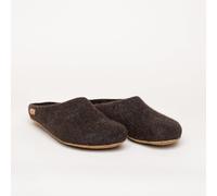 Magicfelt Hüttenschuhe 713 – 100% Schurwolle Schweizer Juraschaf Braun Gr. 46
