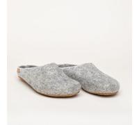 Magicfelt Filz-Hausschuh 713 aus 100% seltenen Wollen | Pantoffel für Damen & Herren mit hochwertiger Rinds-Sohle - Made in Tirol Gotlandschaf 40