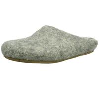 Magicfelt Filz-Hausschuh 713 - Damen & Herren Pantoffeln aus 100% Schurwolle Gotlandschaf Hellgrau, 42