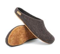 Magicfelt Filz-Hausschuh 713 – 100% Schurwolle Schweizer Juraschaf Braun Gr. 37