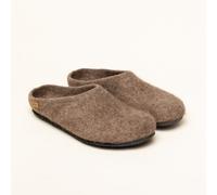 Magicfelt Filz-Hausschuh 719 aus 100% seltenen Wollen | Pantoffel für Damen & Herren mit anatomisch geformter Filz-Latexsohle - Made in Tirol Shetlandschaf 38