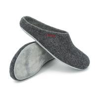 Magicfelt Filz-Hausschuhe AP 701 – 100% Wolle (Merino) – Anthrazitgrau Gr. 42 – Damen & Herren