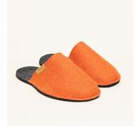 Magicfelt Filz-Pantoffel Magic Travel aus 100% recycelter Schurwolle für Damen & Herren - perfekt für Reisen & Zuhause orange 44,5