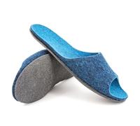 Magicfelt Filz-Sandale ST 722 für Damen - aus 100% Merino-Wolle Dark Petrol, 38