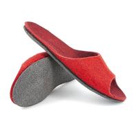 Magicfelt Filz-Sandale ST 722 für Damen - aus 100% Merino-Wolle Rubin, 39