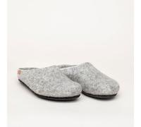 Gottstein Österreich-Marke Magicfelt Gottstein naturbelassene ungefärbte Filzpantoffeln Hausschuhe Gotlandschaf ( Hellgrau) 37
