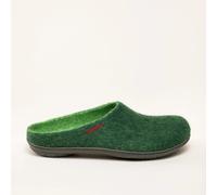 Magicfelt PO 736 Filzpantoffel | Damen Filz-Hausschuh | Farbe dark green | Pantoffel in Größe 44 dark green 44