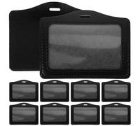 MAGICLULU 10 Stück Durchsichtige Kartenhülle aus Pvc Schwarz Transparentes Ausweishalter für Spielkarten und Postkarten zur Geordneten Aufbewahrung von Sammelkarten
