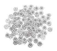 MAGICLULU 100 Stück Sonnenblumen Anhänger 20x22mm Antike Legierung Selbstgemacht Schmuck Charme Bastelzubehör