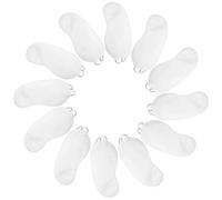MAGICLULU 12 Stück Schlafmasken aus Polyester Bequeme Einweg Augenmasken zur Druckentlastung Weiße Augenschutzpads für Reisen und Indoor für Computeranwender