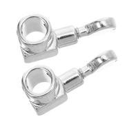 MAGICLULU 2 Stück Ersatznadelklemme aus Metall Silber Drehbare Schraubklemme für Nähmaschinen und Singer Nähmaschinen Sichere Nadelbefestigung für Präzises Nähen