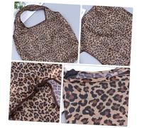 MAGICLULU 2 Stück Faltbare Einkaufstaschen aus Leichtem Langlebigem Material mit Leopardenmuster Wiederverwendbar und Waschbar als Tragetasche Aufbewahrungstasche und Shopper für