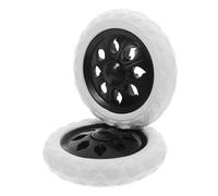 MAGICLULU 2 Stück Robuste Einkaufswagenräder aus Kunststoff und Pu Langlebige Ersatzräder für Einkaufswagen im Supermarkt für Einfache Lagerung und Reibungsloses Rollen