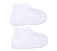 MAGICLULU 2stücke Silikonüberschuhe rutschfeste Überschuhe Schuhschutz Schuhzubehör Regenschutz s Weiß Regensicherer Schuhüberzug Silikon Überzieher Schuhe