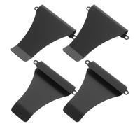 MAGICLULU 4 Stück Geldklammer aus Edelstahl Geldklammern aus Metall Kohlenstoffstahl Schwarz Schlankes Design Sichere Kartenhalterung Pack für Reisen und Alltag