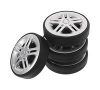 MAGICLULU 4 Stück Pack Ersatz Kofferrollen aus Geräuschdämpfendem Gummi 50x12mm Schwenkbare 360° Trolley Räder für Gepäckreparatur Leichtlaufend und Langlebig
