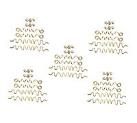 MAGICLULU 5 Sets Stilvolles Haarschmuck-set Dreadlock-zubehör Zöpfe Charms Manschetten Ringe Spulen Gemütliche Zopfverzierungen 6 Stück * 5