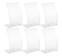 MAGICLULU 6 Stück Ohrring Präsentationsständer aus Kunststoff Einfacher Schmuckständer zum Organisieren und Präsentieren von Ohrringen und Halsketten