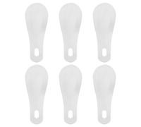 MAGICLULU 6 Stück Schuhlöffel aus Edelstahl, 10cm Tragbar für Senioren | Silberfarbenes Metall, Robust und Formstabil, Hilft Beim Anziehen und Ausziehen von Schuhen