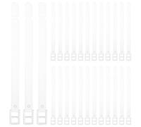 MAGICLULU 60 Stück Transparente Gepäckbänder aus Pvc mit Hoher Transparenz und Einfacher Befestigung für Reisegepäck und Kofferkennzeichnung bei Kreuzfahrten