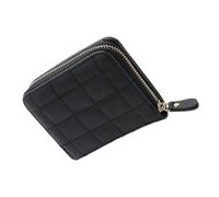 MAGICLULU Bestickte und Verarbeitung Kleiner Tasche mit Großem Fassungsvermögen aus Pu Quadratischer Münzbeutel für Karten und Kleingeld für Alltag