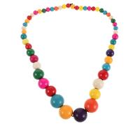 MAGICLULU Boho Klobige Statement Halskette Damen Perlen Leichtes Design für Sommer Festival und Strandaccessoires