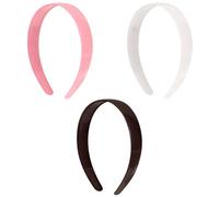 MAGICLULU Breites Gezacktes Kunststoff Haarband 3 Stück pack Bunte Stirnbänder Damen Mädchen Alltags Haaraccessoires Zufällige Farbe