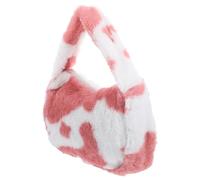 MAGICLULU Damentasche aus Plüsch mit Handliche Größe und Crossbody Tragefunktion Stilvolle Tasche für Outdoor Aktivitäten und Alltag