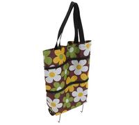 MAGICLULU Faltbarer Einkaufstrolley aus Oxford Stoff mit 30l Fassungsvermögen und Starken Griffen Wiederverwendbare Einkaufstasche für Outdoor und Einkaufszentrum