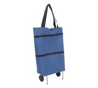 MAGICLULU Faltbarer Einkaufswagen Mit Rollen Geräumige Einkaufstasche Aus Strapazierfähigem Material Zusammenklappbarer Handwagen Für Senioren Für Einkaufen Reisen Picknicks