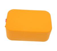 MAGICLULU Große Silikon Kosmetiktasche Makeup Organizer Vielseitig für Reise Business und Zuhause Makeup Pinsel Aufbewahrung Kulturbeutel ohne Henkel Orange