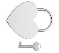 MAGICLULU Herzförmiges Kleines Vorhängeschloss aus Zinklegierung mit Schlüssel Einfach zu Tragen für Handtaschen und Tagebücher Reisen oder Fitnessstudio