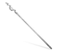 MAGICLULU Metallic Haarstäbchen für Damen Minimalistischer Haarknotenstab aus Robustem Metall in Silber Haarstyling Tool für Teenager Mädchen und Lange Haare
