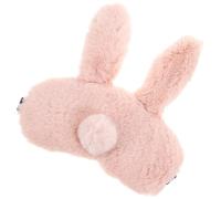 MAGICLULU Plüsch Schlafmaske mit Niedlichem Hasenmotiv Atmungsaktive Augenmaske zum Schlafen und Nickerchen Weiche Reisemaske für Büro Zuhause und Reise