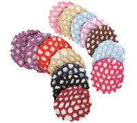 MAGICLULU Professionelles Haarnetz 14 Stück aus Polyester und Stoff Schützt vor Hitze und Fixiert Haare für Ballett Tanz und Formelle Anlässe Zufällige Farbe Zufälliger Stil