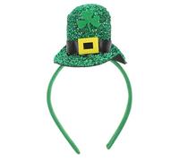 MAGICLULU St Patrick's Day Haarreif mit 3d kleeblatthut Leichter Haarspange für Sicheren Halt Festival Fotorequisite für Irisches Party Accessoire