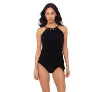 MagicSuit Damen Badeanzug Moonstone Regina Soft Cup Verstellbar Tankini Top, Schwarz, 44