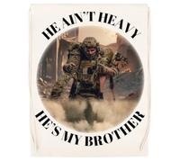 MAGITONE He Ain't Heavy He's My Brother Unisex Sporttasche Beige Gym Sack Unisex Sport Bag Beige Gym Sack