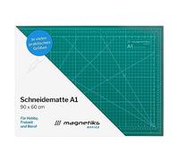 magnetiks Schneidematte DIN A1 Schneideunterlage - selbstheilend doppelseitig grün 90x60cm